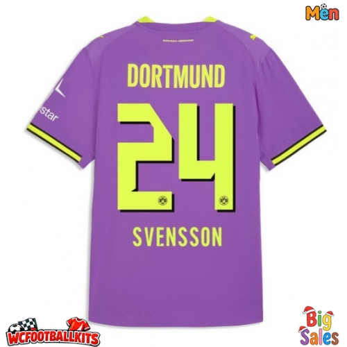 Borussia Dortmund Daniel Svensson #24 Replica Third Stadium Shirt 2026-27 Short Sleeve